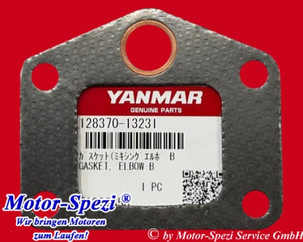 Dichtung zum Abgasbogen für Yanmar 3GM30 (F), original 128370-13231